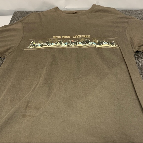 No Bad Days Large Motorcycle Theme Casual Short Sleeve Shirt - Picture 6 of 7